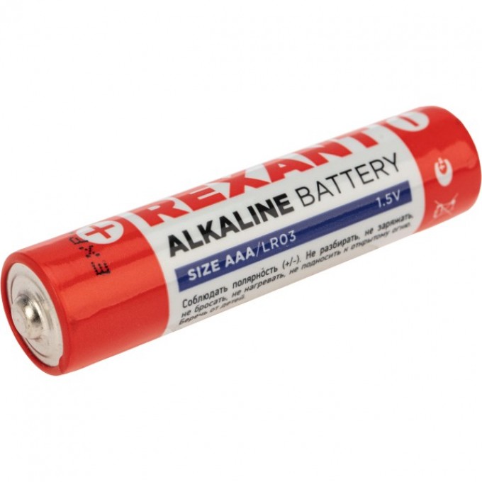 Алкалиновая батарейка REXANT AAA/LR03 1.5 V, 12 шт. 30-1011 Алкалиновая батарейка REXANT AAA/LR03 1.5 V, 12 шт. 30-1011