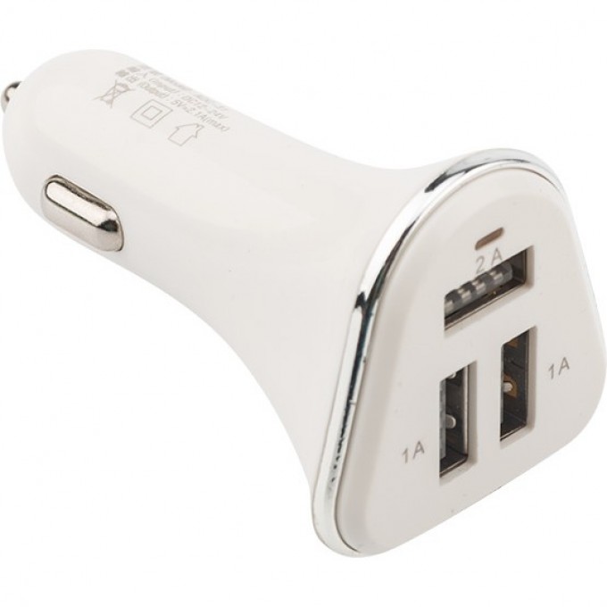 Автозарядка в прикуриватель REXANT 3хUSB 2х1000 mA белая 18-1949 Автозарядка в прикуриватель REXANT 3хUSB 2х1000 mA белая 18-1949