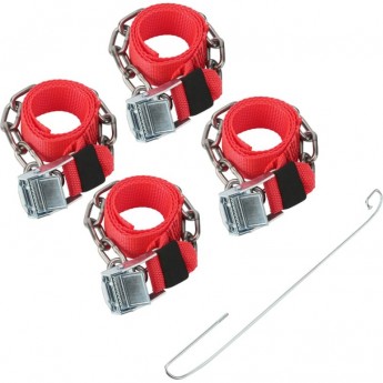 Цепи (браслеты) противоскольжения REXANT для легковых автомобилей, однорядные, 4 шт. Цепи (браслеты) противоскольжения REXANT для легковых автомобилей, однорядные, 4 шт.