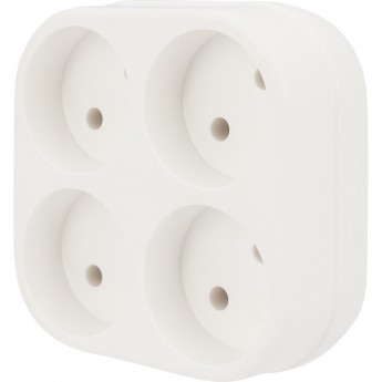 Четверник электрический REXANT 6А без заземления, белый Четверник электрический REXANT 6А без заземления, белый