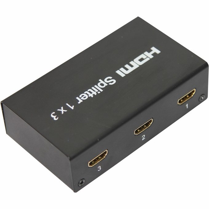 Делитель REXANT на 3 гнезда HDMI, металл 17-6900 Делитель REXANT на 3 гнезда HDMI, металл 17-6900