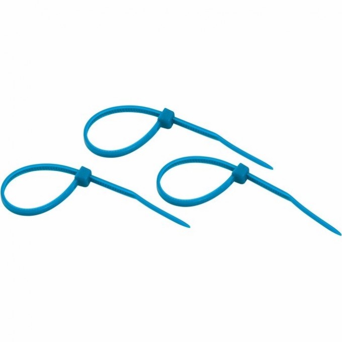 Хомут-стяжка нейлоновая REXANT 100x2,5мм, синяя (25 шт/уп) 07-0105-25 Хомут-стяжка нейлоновая REXANT 100x2,5мм, синяя (25 шт/уп) 07-0105-25