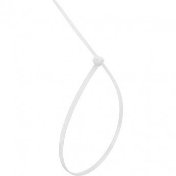 Хомут-стяжка REXANT кабельная нейлоновая 400x4.8 мм белая, 100 шт. Хомут-стяжка REXANT кабельная нейлоновая 400x4.8 мм белая, 100 шт.