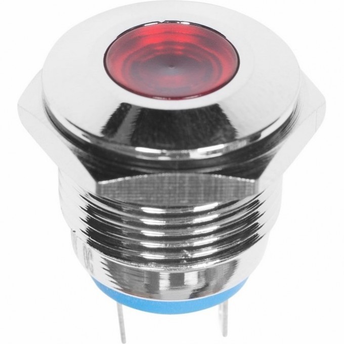 Индикатор металл REXANT LED 16 12В подсветка красная 36-4810 Индикатор металл REXANT LED 16 12В подсветка красная 36-4810