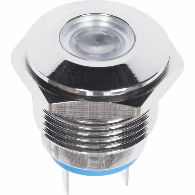 Индикатор металл REXANT LED 16 220В подсветка белая 36-4834 Индикатор металл REXANT LED 16 220В подсветка белая 36-4834