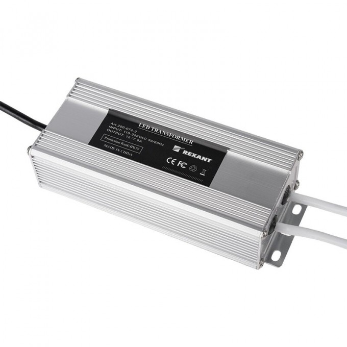 Источник питания REXANT AC 110-250V/DC 12V 6А 72W с проводами влагозащищенный (IP67) 200-072-2 Источник питания REXANT AC 110-250V/DC 12V 6А 72W с проводами влагозащищенный (IP67) 200-072-2