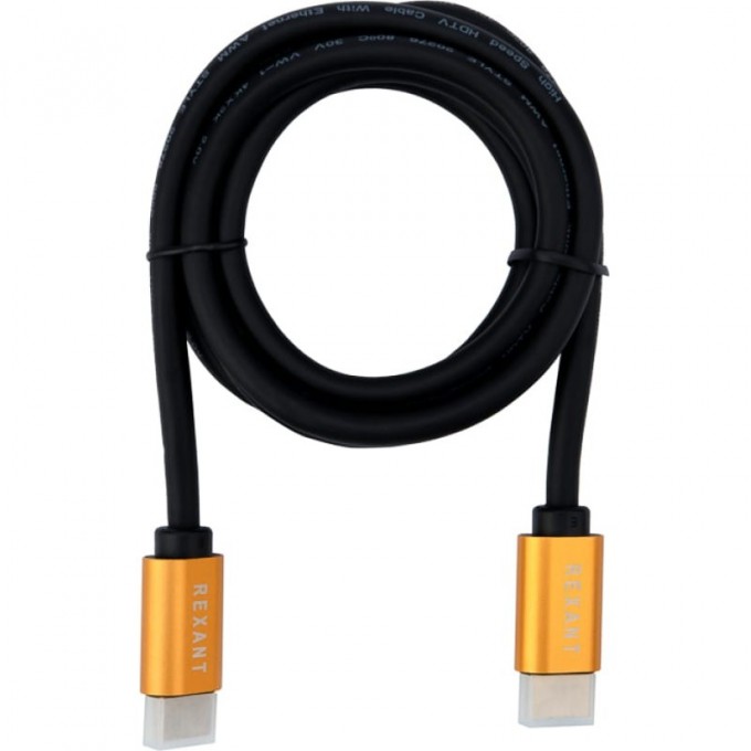 Кабель REXANT HDMI - HDMI 2,0, 1,5м, Gold 17-6103 Кабель REXANT HDMI - HDMI 2,0, 1,5м, Gold 17-6103