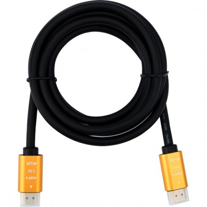 Кабель REXANT HDMI - HDMI 2.0, 2 м, Gold 17-6104 Кабель REXANT HDMI - HDMI 2.0, 2 м, Gold 17-6104