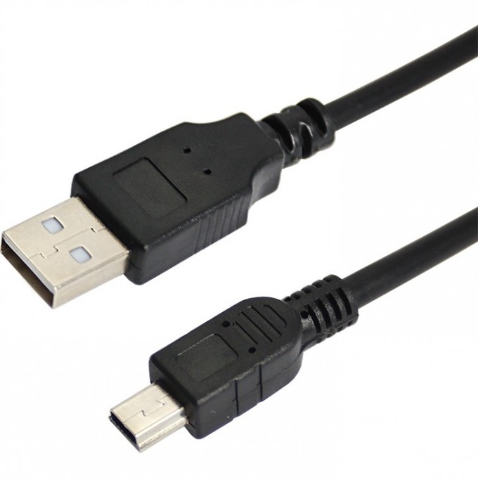 Кабель REXANT mini USB - USB A 1.8 м черный 18-1134-2 Кабель REXANT mini USB - USB A 1.8 м черный 18-1134-2