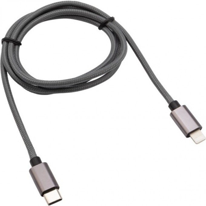Кабель REXANT Type-C-Lightning PD, 1 м, графит, нейлон 18-7054 Кабель REXANT Type-C-Lightning PD, 1 м, графит, нейлон 18-7054