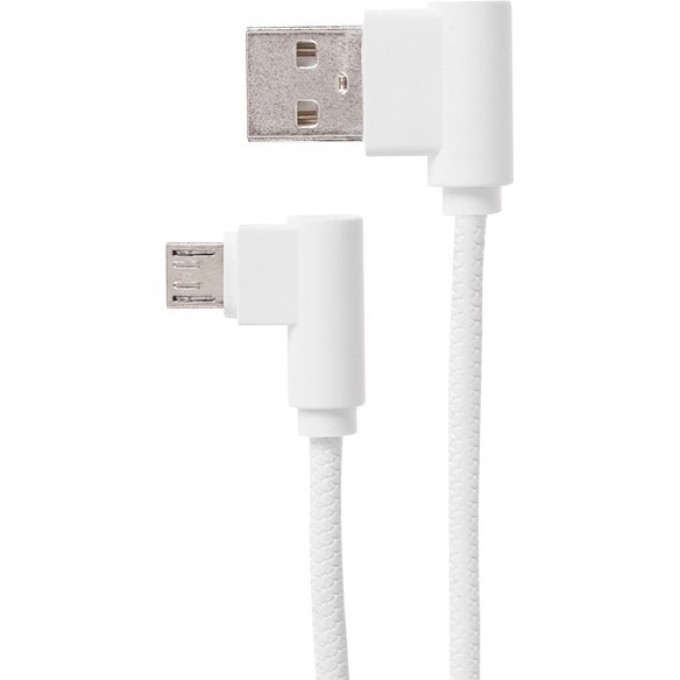Кабель REXANT USB-A – micro USB, 0,5А, 1м, белый, шнур soft touch, угловые разъемы 18-7027-9 Кабель REXANT USB-A – micro USB, 0,5А, 1м, белый, шнур soft touch, угловые разъемы 18-7027-9