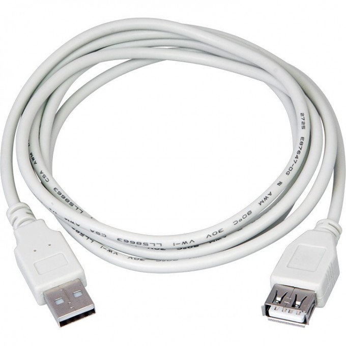 Кабель REXANT USB A - USB A 3 м серый 18-1116 Кабель REXANT USB A - USB A 3 м серый 18-1116
