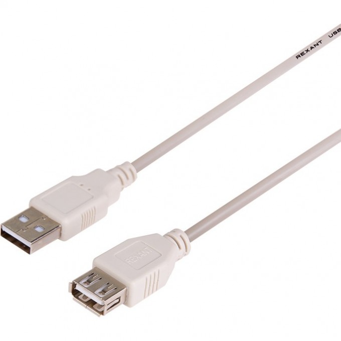 Кабель REXANT USB A - USB A 5 м серый 18-1117 Кабель REXANT USB A - USB A 5 м серый 18-1117