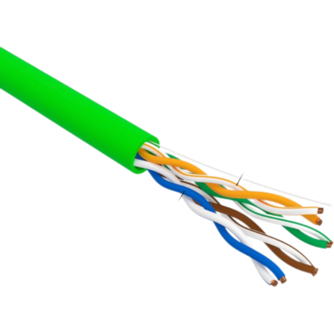 Кабель витая пара REXANT INDOOR SOLID U/UTP, CAT 5e, PVC, нг(А)-LSLTx, 4х2х0,52мм, 24AWG зеленый 305м 01-0061-R Кабель витая пара REXANT INDOOR SOLID U/UTP, CAT 5e, PVC, нг(А)-LSLTx, 4х2х0,52мм, 24AWG зеленый 305м 01-0061-R