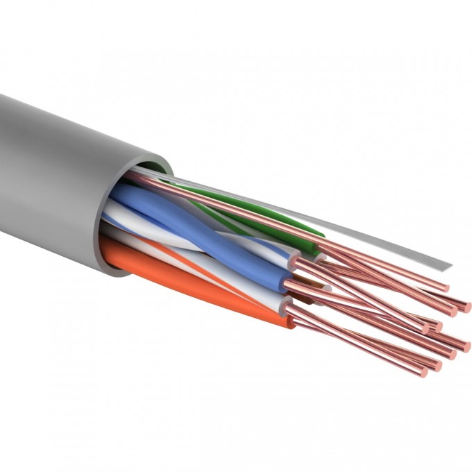 Кабель витая пара REXANT LIGHT U/UTP, CAT 5e, ZH нг(А)-HF, 4PR, 24AWG, INDOOR, SOLID, серый, 305 м 01-0059 Кабель витая пара REXANT LIGHT U/UTP, CAT 5e, ZH нг(А)-HF, 4PR, 24AWG, INDOOR, SOLID, серый, 305 м 01-0059