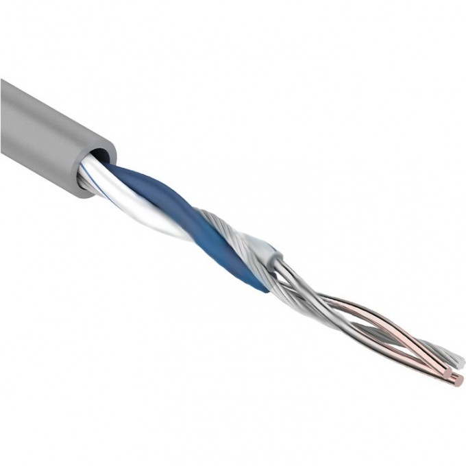 Кабель витая пара REXANT U/UTP, CAT 5e, PVC, 1PR, 24AWG, INDOOR, SOLID, серый, 305 м 01-0002 Кабель витая пара REXANT U/UTP, CAT 5e, PVC, 1PR, 24AWG, INDOOR, SOLID, серый, 305 м 01-0002