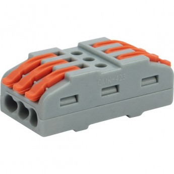 Клемма REXANT СМК 222-423 проходная серая, 25 шт. Клемма REXANT СМК 222-423 проходная серая, 25 шт.