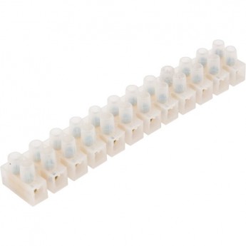 Клеммная колодка винтовая REXANT KВ-12 (4-12 мм²), ток 16 A, полиэтилен белый (ЗВИ)