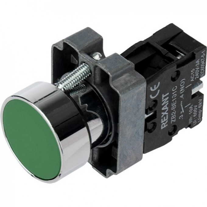 Кнопка REXANT XB2 зеленая 36-5522 Кнопка REXANT XB2 зеленая 36-5522