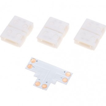 Коннектор REXANT T-образный для светодиодной ленты SMD 8мм Коннектор REXANT T-образный для светодиодной ленты SMD 8мм