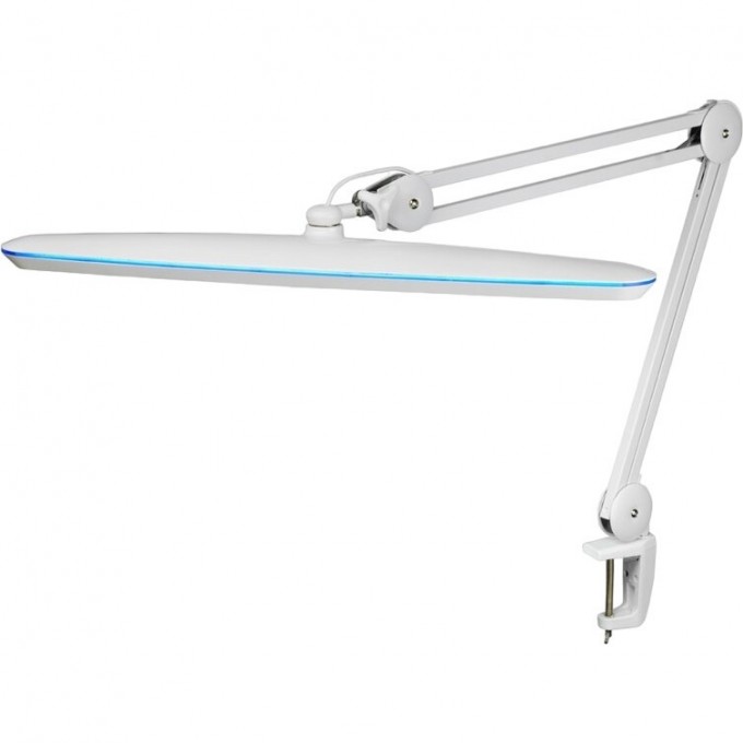 Лампа настольная REXANT бестеневая, струбцина, Blue Stream, 117 SMD LED, диммер (4 уровня), белая (9503LED,IN) 31-0409 Лампа настольная REXANT бестеневая, струбцина, Blue Stream, 117 SMD LED, диммер (4 уровня), белая (9503LED,IN) 31-0409