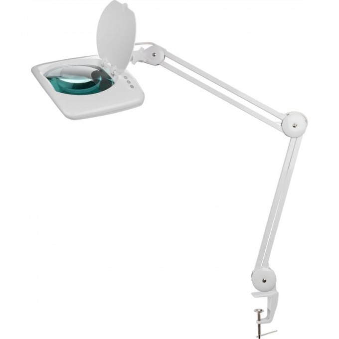 Лупа на струбцине квадратная REXANT 5D с подсветкой 60 SMD LED, 190х157мм, белая 31-0513 Лупа на струбцине квадратная REXANT 5D с подсветкой 60 SMD LED, 190х157мм, белая 31-0513