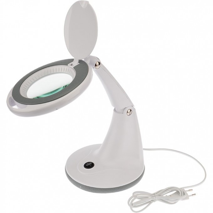 Лупа с подсветкой REXANT 3D+12D 30 SMD LED настольная белая 31-0245 Лупа с подсветкой REXANT 3D+12D 30 SMD LED настольная белая 31-0245