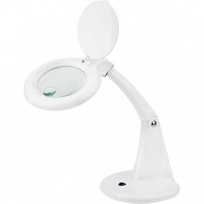 Лупа с подсветкой REXANT 3D+12D 40 SMD LED настольная белая 31-0243 Лупа с подсветкой REXANT 3D+12D 40 SMD LED настольная белая 31-0243
