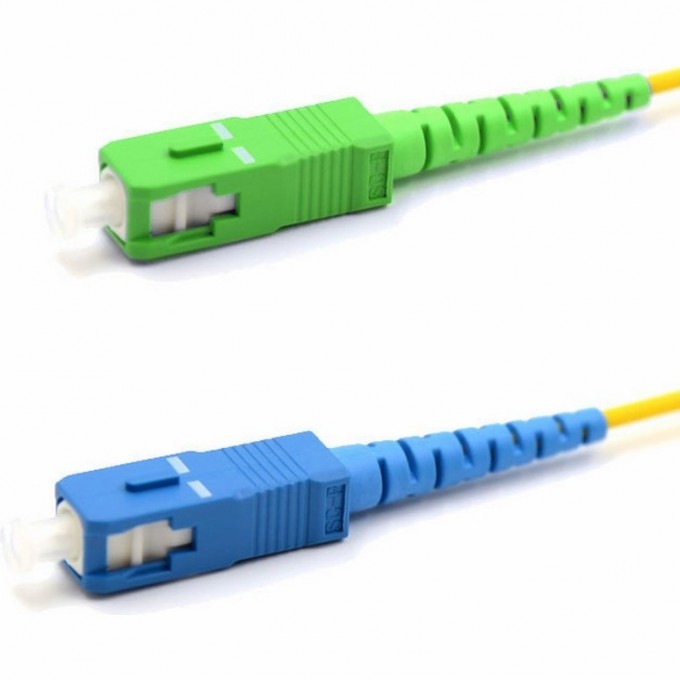 Патч-корд REXANT 9/125 (OS2) SC/APC-SC/UPC PVC оптический переходной 5м 50-2053-1 Патч-корд REXANT 9/125 (OS2) SC/APC-SC/UPC PVC оптический переходной 5м 50-2053-1