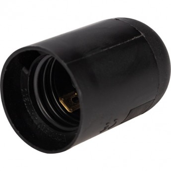 Патрон REXANT Е27 пластиковый термостойкий подвесной черный Патрон REXANT Е27 пластиковый термостойкий подвесной черный