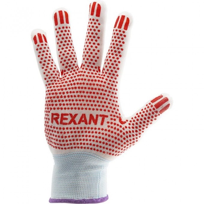 Перчатки REXANT х/б белые нейлоновые 09-0202-2 Перчатки REXANT х/б белые нейлоновые 09-0202-2