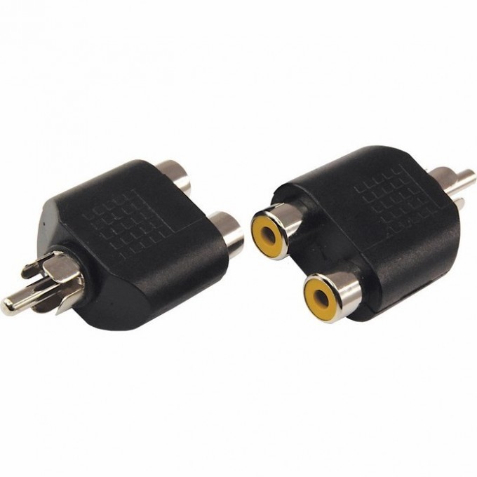 Переходник аудио REXANT штекер RCA - 2 гнезда RCA 06-0162-A Переходник аудио REXANT штекер RCA - 2 гнезда RCA 06-0162-A
