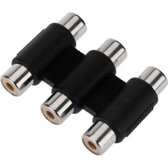 Переходник REXANT 3 гнезда RCA - 3 гнезда RCA