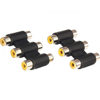 Переходник REXANT аудио (3 гнезда RCA - 3 гнезда RCA), тринокль, (1шт) Переходник REXANT аудио (3 гнезда RCA - 3 гнезда RCA), тринокль, (1шт)