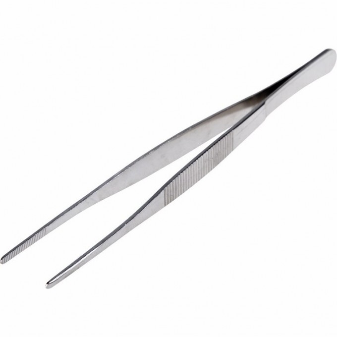 Пинцет REXANT прямой рифленый 200 мм 12-0368 Пинцет REXANT прямой рифленый 200 мм 12-0368