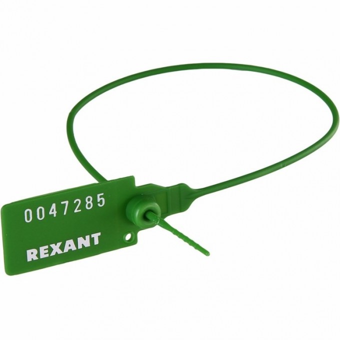 Пломба REXANT пластиковая номерная 320 мм зеленая 07-6133 Пломба REXANT пластиковая номерная 320 мм зеленая 07-6133