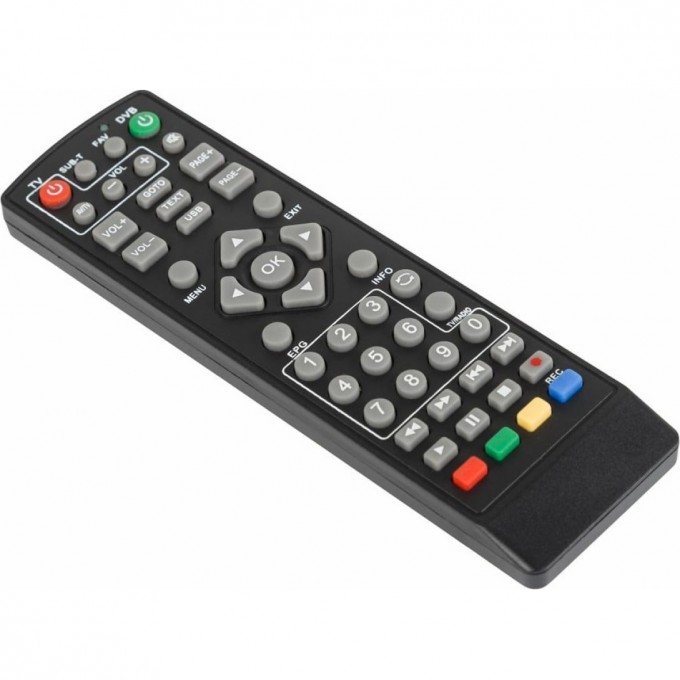 Пульт универсальный REXANT RX-DVB-014 для приставки DVB-T2 с функцией управления телевизором 38-0014 Пульт универсальный REXANT RX-DVB-014 для приставки DVB-T2 с функцией управления телевизором 38-0014