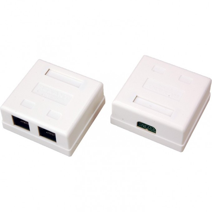 Розетка сетевая LAN REXANT на стену 2 гнездо 8Р8С (Rj-45) 06-0105-C Розетка сетевая LAN REXANT на стену 2 гнездо 8Р8С (Rj-45) 06-0105-C
