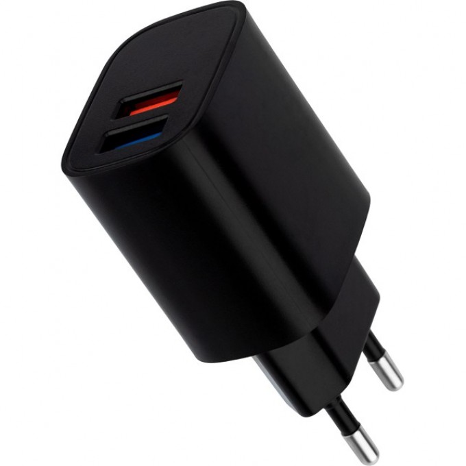 Сетевое зарядное устройство REXANT 2 x USB 5V 2.4 A черное 16-0283 Сетевое зарядное устройство REXANT 2 x USB 5V 2.4 A черное 16-0283