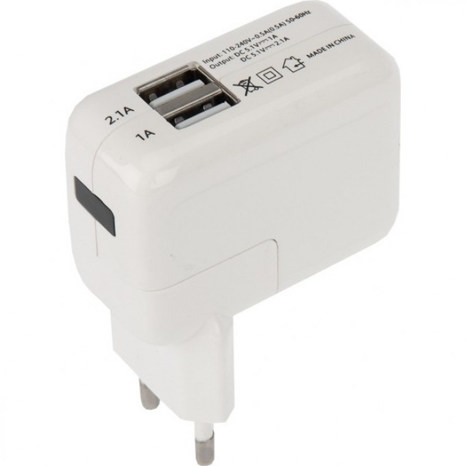 Сетевое зарядное устройство REXANT 2xUSB, переходник+адаптер (СЗУ) (5 V, 2100 mA+1000 mA) 18-1187 Сетевое зарядное устройство REXANT 2xUSB, переходник+адаптер (СЗУ) (5 V, 2100 mA+1000 mA) 18-1187