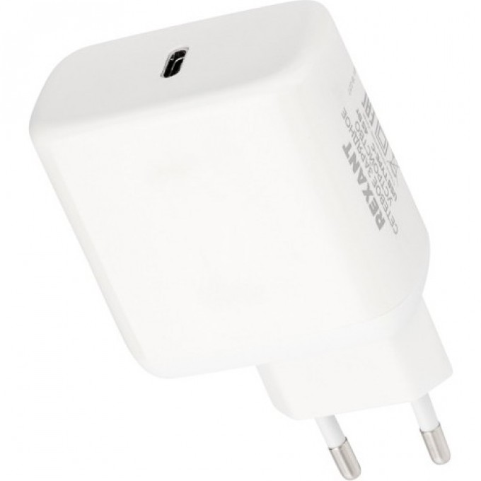 Сетевое зарядное устройство REXANT USB-C адаптер, 45W белое 18-2217 Сетевое зарядное устройство REXANT USB-C адаптер, 45W белое 18-2217