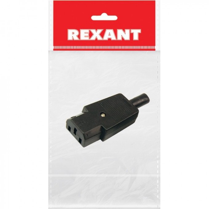Сетевой штекер на шнур REXANT, пакет БОПП (1 шт.) 11-0004-9 Сетевой штекер на шнур REXANT, пакет БОПП (1 шт.) 11-0004-9