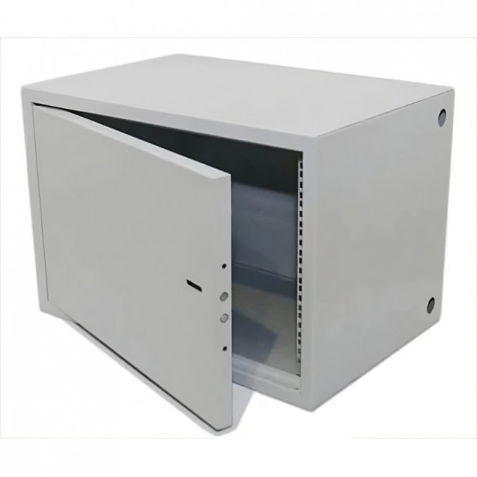 Шкаф настенный REXANT 19" антивандальный распашной 8U 600×400×450мм RAL 7035 04-2252 Шкаф настенный REXANT 19" антивандальный распашной 8U 600×400×450мм RAL 7035 04-2252