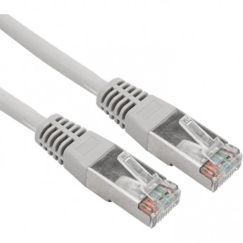 Шнур коммутационный REXANT, патч-корд F/UTP RJ45-RJ45, CAT 5e, LSZH, серый, 2м