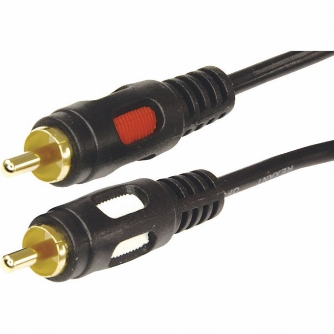 Шнур REXANT 2 RCA - 2 RCA 1.5 м черный gold 17-0143 Шнур REXANT 2 RCA - 2 RCA 1.5 м черный gold 17-0143