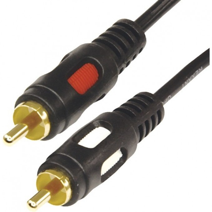 Шнур REXANT 2 RCA - 2 RCA, 3м, черный (GOLD) 17-0145 Шнур REXANT 2 RCA - 2 RCA, 3м, черный (GOLD) 17-0145