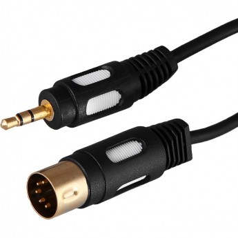 Шнур REXANT DIN 5 Pin - Stereo 3,5мм, 1,5м (GOLD) Шнур REXANT DIN 5 Pin - Stereo 3,5мм, 1,5м (GOLD)