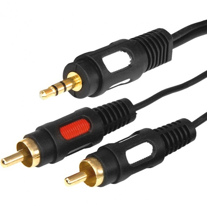 Шнур REXANT стерео 3,5 мм - 2 RCA, 3 м (GOLD) 17-4234 Шнур REXANT стерео 3,5 мм - 2 RCA, 3 м (GOLD) 17-4234