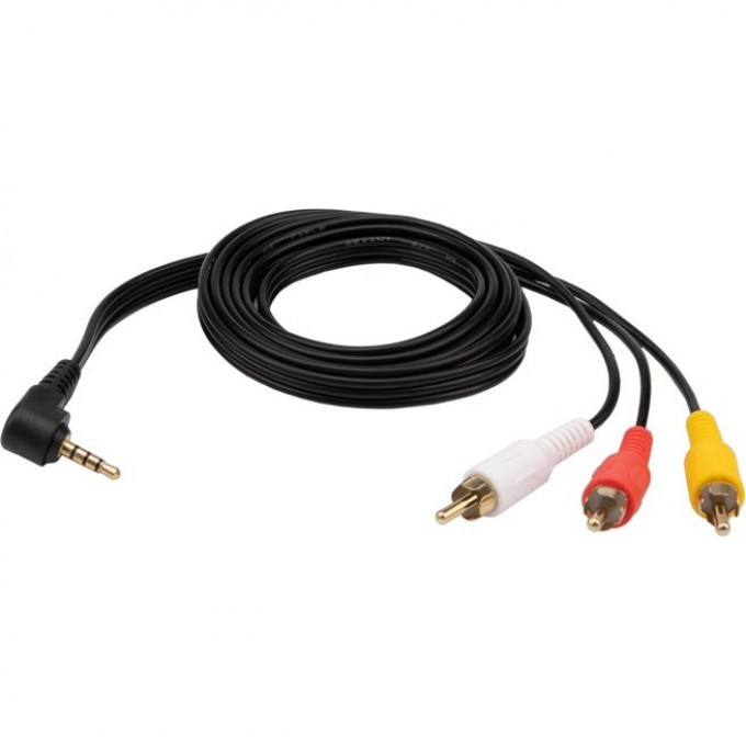 Шнур REXANT стерео 3,5 мм 4C - 3 RCA, 1,5 м (GOLD) 17-4412-4 Шнур REXANT стерео 3,5 мм 4C - 3 RCA, 1,5 м (GOLD) 17-4412-4