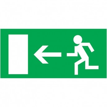 Табличка ПВХ REXANT эвакуационный знак «Направление к эвакуационному выходу налево» 150х300 мм Табличка ПВХ REXANT эвакуационный знак «Направление к эвакуационному выходу налево» 150х300 мм